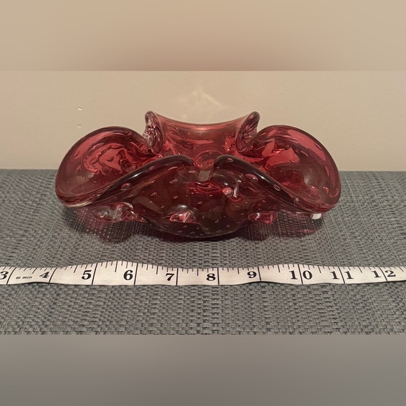 Other - VTG~Murano Pink Hand Blown Decoative Glass Bowl/Ashtray-Art Glass